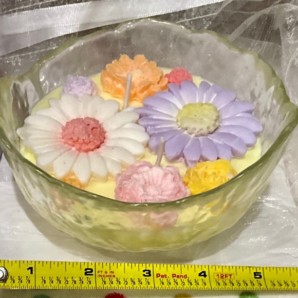 “Flowers & Flames” Soy 2 Wick Candle Bowl  & Butterfly Lavender Soy Candle - Picture 9 of 12